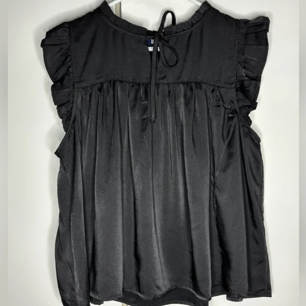Lands' End Black Ruffled‎ Dress Children's